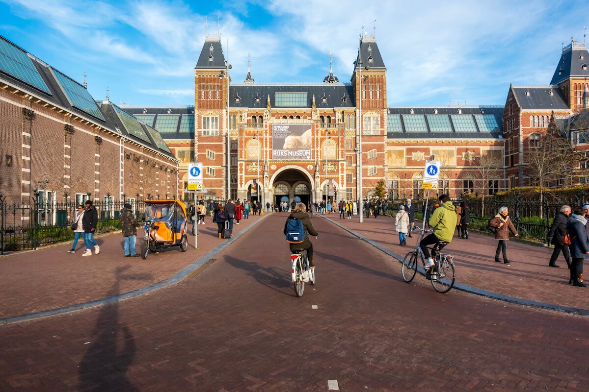 Rijksmuseum, passaggio nella galleria ciclopedonale