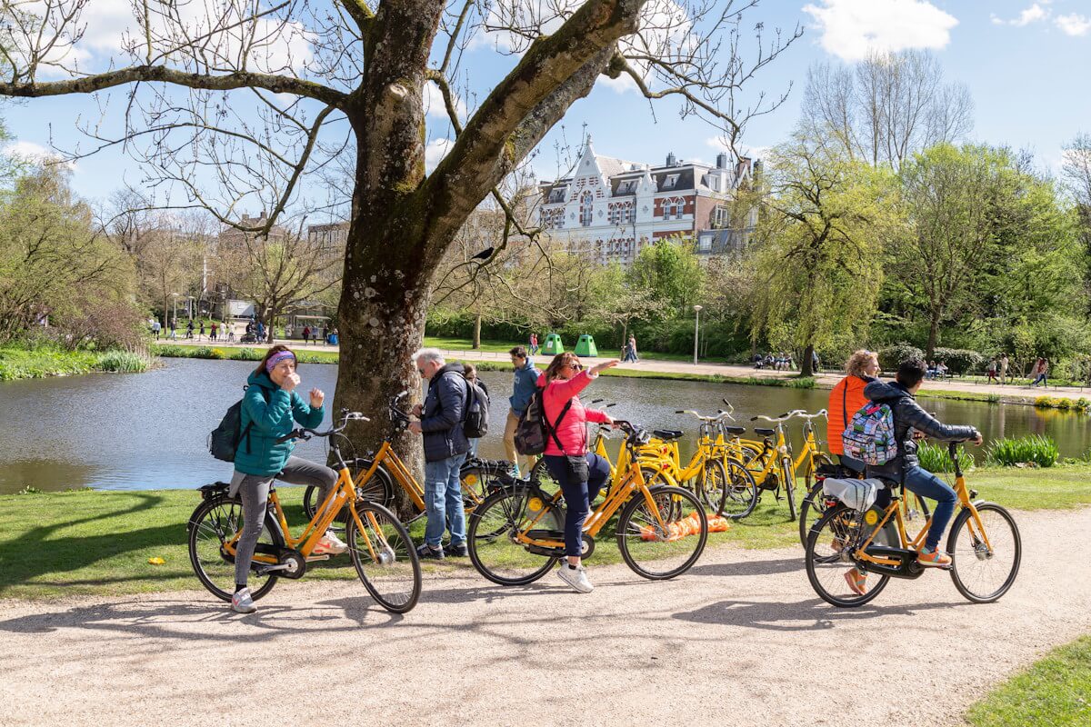 Fantastica escursione in bici ai laghetti del Laghetti del Vondelpark