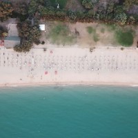 Sayonara Club Hotel Village aerial view of the beach