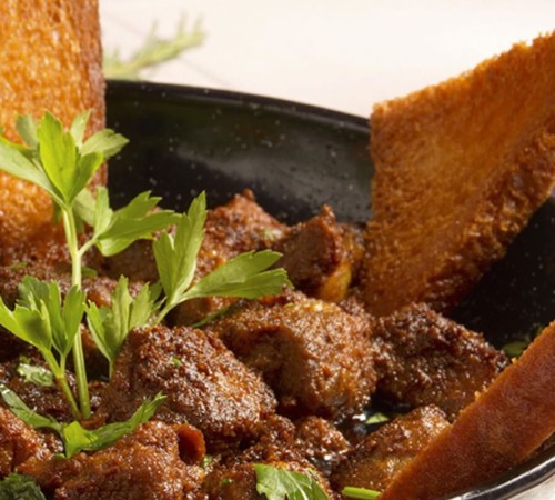 Wild boar with mounts