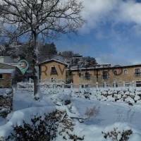 Borgo Donna Teresa snow-covered structure