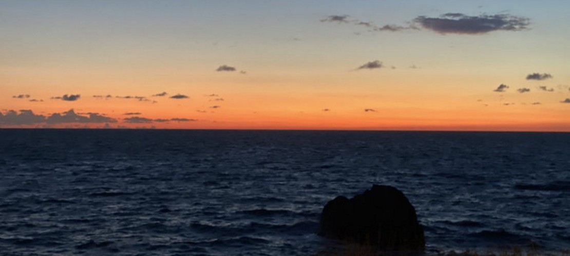 March sunset in Citara on Ischia