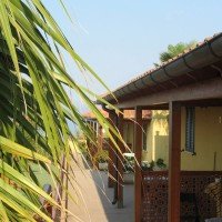Details of the masonry Bungalows with the verandas in evidence
