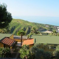 Sea view from the bungalows of the structure