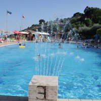 Semi-Olympic main swimming pool with detailed water games