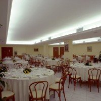 Restaurant room with assigned tables for the whole stay