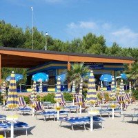 Beach bar in the Terre del Cerrano Marine Park