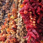 In the Grand Bazaar of Istanbul, there are many shops specialized in selling various types of hot chili peppers, a true paradise for spice lovers