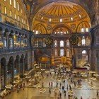 Interior of the Hagia Sophia Mosque