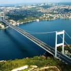 Bridge Euroasia Istanbul aerial view