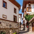 Typical buildings in the historic district of Ankara, Turkey