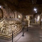 Museum of Anatolian Civilizations, monolithic stone sarcophagi with barrel-shaped lids