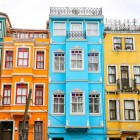 In the charming district of Fener, Turkish-European cafés and bistros line the sidewalk, alternating with ancient wooden houses and small, sumptuous churches