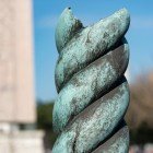 View of the Serpentine Column in the Byzantine Hippodrome of Istanbul