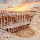Roman amphitheater in Hierapolis, Denizli Province, Turkey