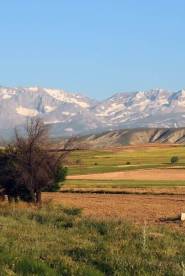 Valleys and mountain ranges in Konya, in Cappadocia