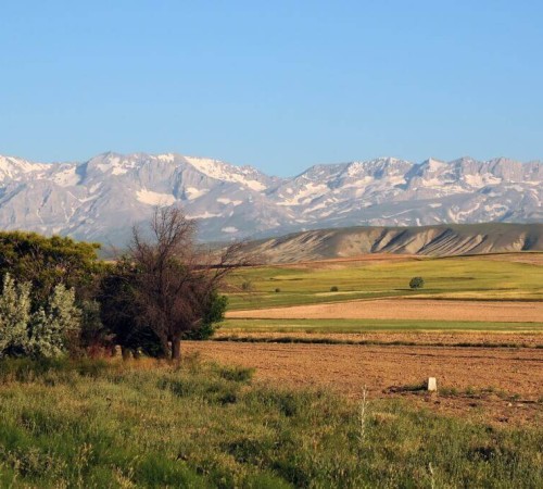 Valleys and mountain ranges in Konya, in Cappadocia