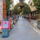 Pedestrian area in Selcuk in the province of Izmir (Smyrna) in Anatolia, Turkey