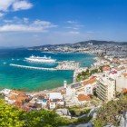 Aerial view of the city of Kusadasi in Turkey