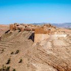 Shobak Castle, built by the Crusaders on the Royal Mountain in the Arabah Valley in Jordan