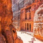 Al-Khazneh (The Treasury) in Petra, the capital of the ancient Nabatean Kingdom in Jordan