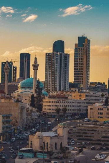 View of the city of Amman in Jordan