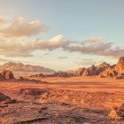 Mars-like landscape in the Wadi Rum desert, Jordan