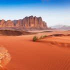 Red desert of Wadi Rum in Jordan