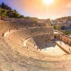Archaeological site of the Citadel, with the ancient Roman Theater in the foreground