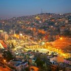 Night view of Amman, capital of Jordan