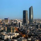 Sunrise view of Abdali Boulevard district in downtown Amman, Jordan