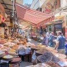 Suk in the center of Amman, an explosion of colors with spices, fruits, and vegetables