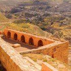 Lower court in the Kerak Castle in Jordan