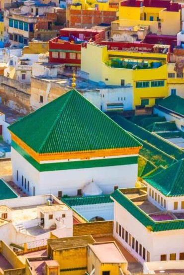 Mosque and Mausoleum of Moulay Idriss in Morocco