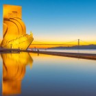In Lisbon, the Monument to the Discoveries commemorates the 500th anniversary of one of Portugal's great navigators, Henry the Navigator, who discovered Madeira, the Azores, and Cape Verde.