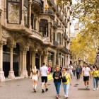 Paseo de Gracia, famous for shopping, is located in the Eixample district and is one of the main avenues in Barcelona