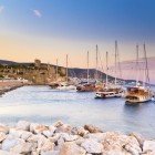 The port of Halicarnassus, on the Bodrum Peninsula, offers stunning sunsets and is famous for its proximity to the Mausoleum of Halicarnassus, one of the wonders of antiquity.