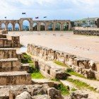 The Hippodrome of the ancient Roman city of Jerash in Jordan