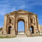 The Arch of Hadrian in the ancient Roman city of Jerash, Jordan