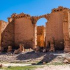 Qasr al-Bint, a well-preserved Nabataean temple in Petra, dedicated to the deity Dushara