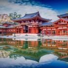 Uji in Kyoto Prefecture, Japan, is a city overlooking the Ujigawa River. Famous for its historic temples, green tea, and serene landscapes, it is a place rich in tradition.