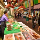 Omicho Market, in the heart of Kanazawa, is home to over 170 shops and is renowned for its fresh fish, seafood, and local products, blending tradition with Japanese flavors.