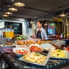 A rich buffet breakfast with Asian and international dishes, fresh fruit, pastries, cold cuts, made-to-order eggs and great coffee—a perfect start in the heart of Bangkok.