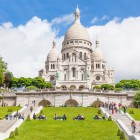 The Basilica of the Sacred Heart dominates Montmartre Hill with its imposing white dome. A symbol of Paris, it offers splendid panoramic views of the romantic city.