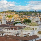 The Church of La Compañía de Jesús, begun in the early 18th century, is a baroque masterpiece of Quito whose construction took more than a century and a half to complete.