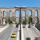 The Valens Aqueduct, built in the 4th century, supplied water to Istanbul and is one of the engineering masterpieces of the Eastern Roman Empire.