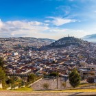 Panoramic view of Quito, the capital of Ecuador at 2,880 meters above sea level, a charming blend of history, Andean culture, and breathtaking landscapes.