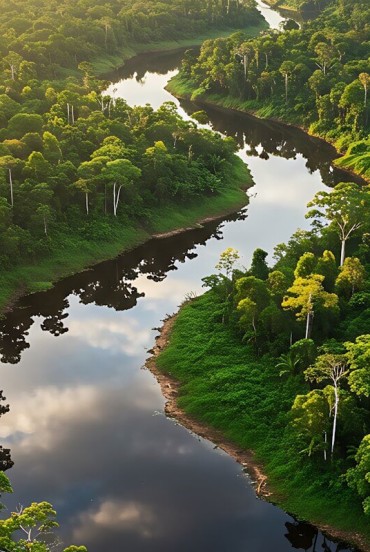 The Napo River flows near Tena, in Napo Province, through the Amazon rainforest, indigenous villages, and wild fauna, offering unique landscapes and authentic local traditions.