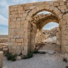 The remains of Shobak Castle, a 12th-century Crusader fortress, testify to historic battles and rule in the heart of Jordan.