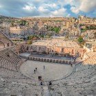 The Roman Theater of Amman, built in the 2nd century AD, is an impressive example of Roman architecture with views over the ancient city.